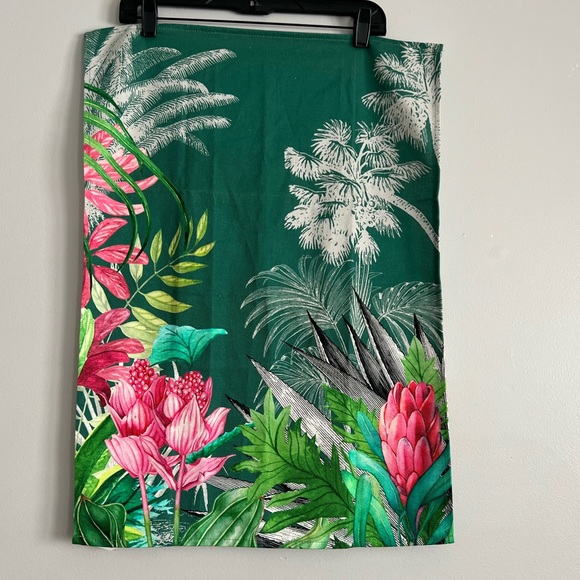 Set 2 Tea Kitchen Hand Towel STOF Tropical Hawaiian Flowers Beach Palm Trees - Picture 6 of 11